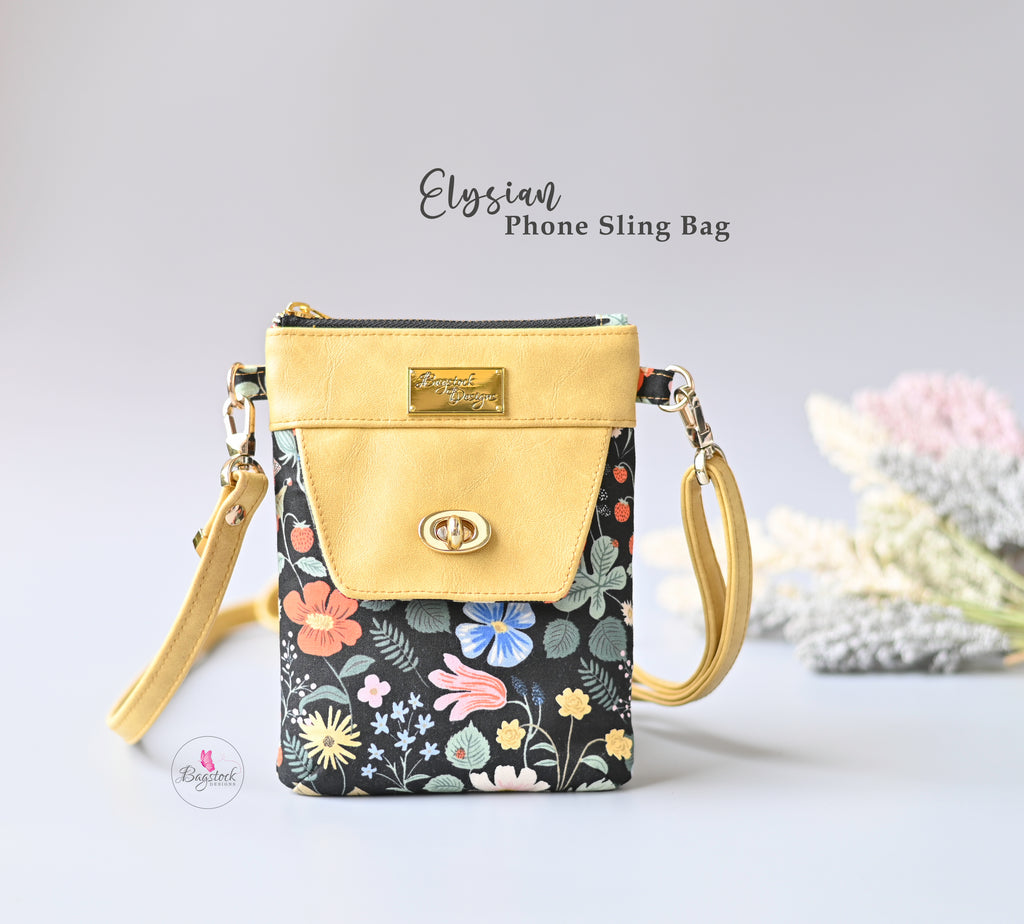 The Elysian Phone Sling Bag (new PDF pattern)
