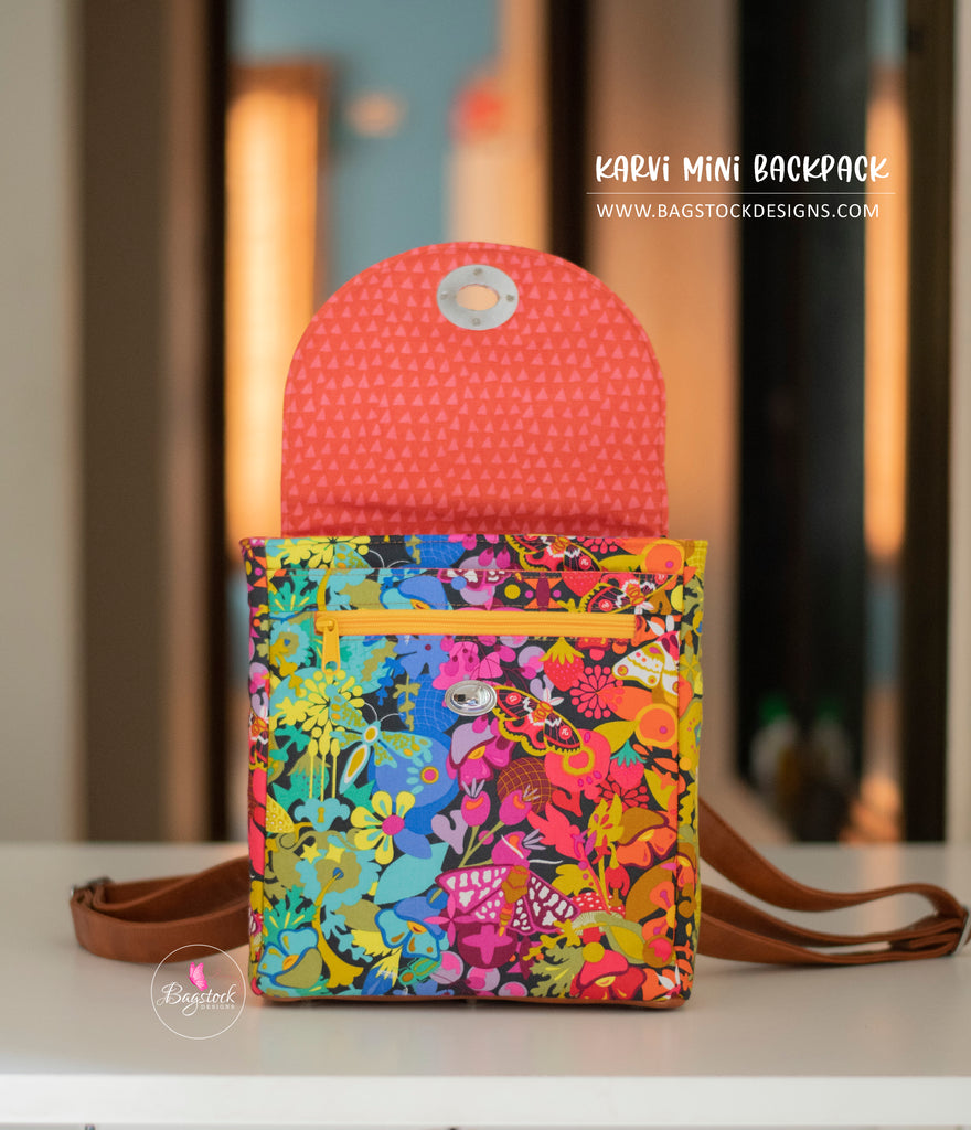 free mini backpack pattern Karvi Mini Backpack – Bagstock Designs
