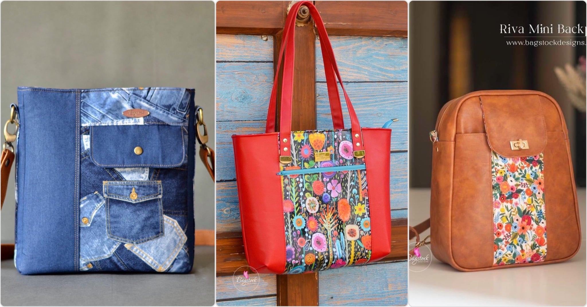 Bag sewing patterns by Bagstock Designs