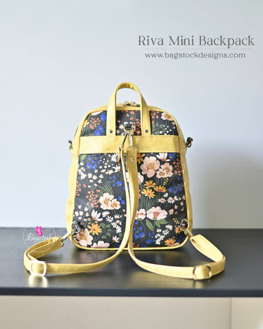 canvas mini backpack purse pattern Riva Mini Backpack – Bagstock Designs