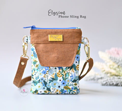 The Elysian Phone Sling Bag (new PDF pattern) – Bagstock Designs