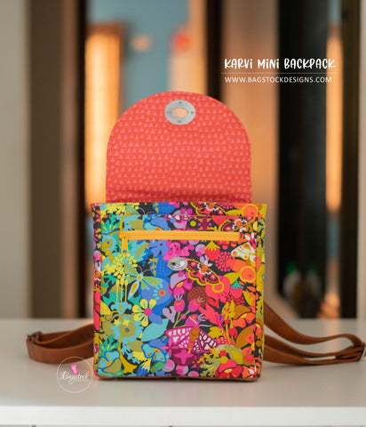 canvas mini backpack purse pattern Karvi Mini Backpack – Bagstock Designs
