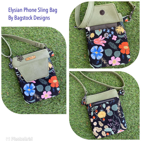 The Elysian Phone Sling Bag (new PDF pattern) – Bagstock Designs