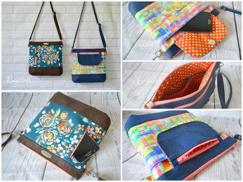 Crochet sling bag pattern: the Browny sling bag- Mirrymas Crafts