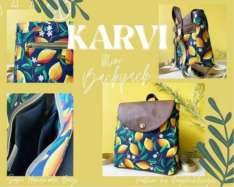 karvi mini backpack Karvi Mini Backpack – Bagstock Designs